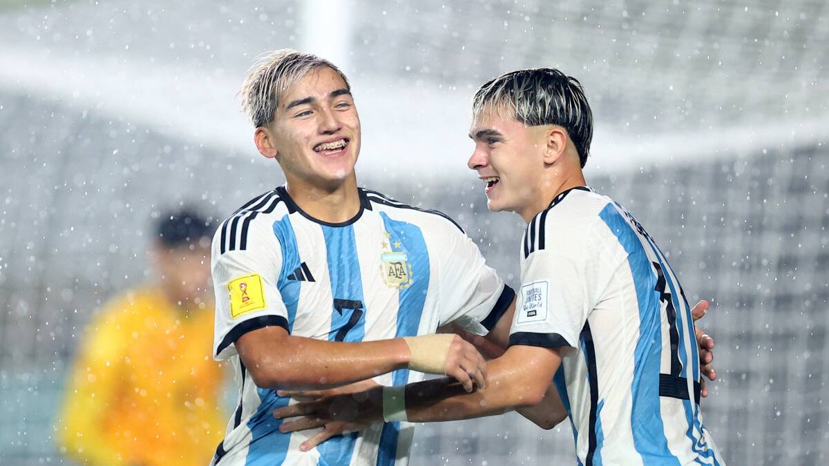 Argentina goleó a Venezuela en el Mundial Sub 17. Foto: Twitter.