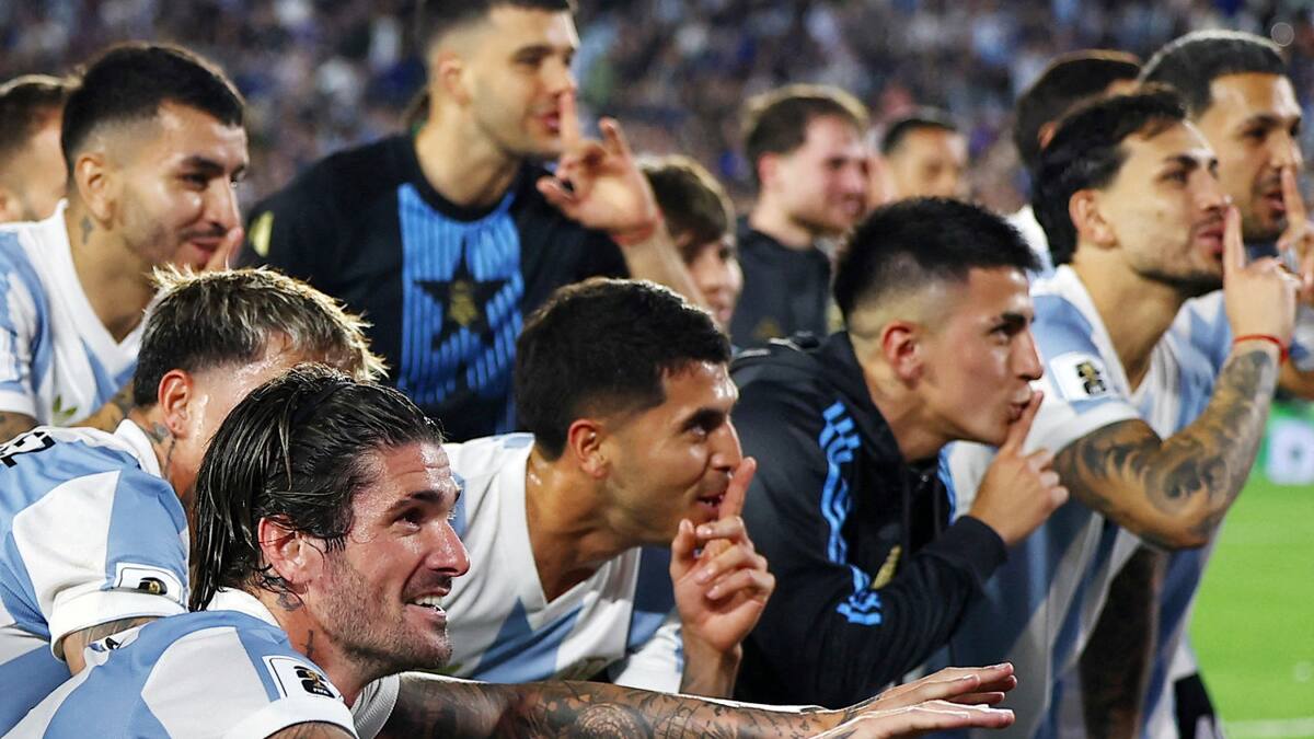 Argentina, la mejor selección en el ranking FIFA. Foto: Reuters/Agustin Marcarian