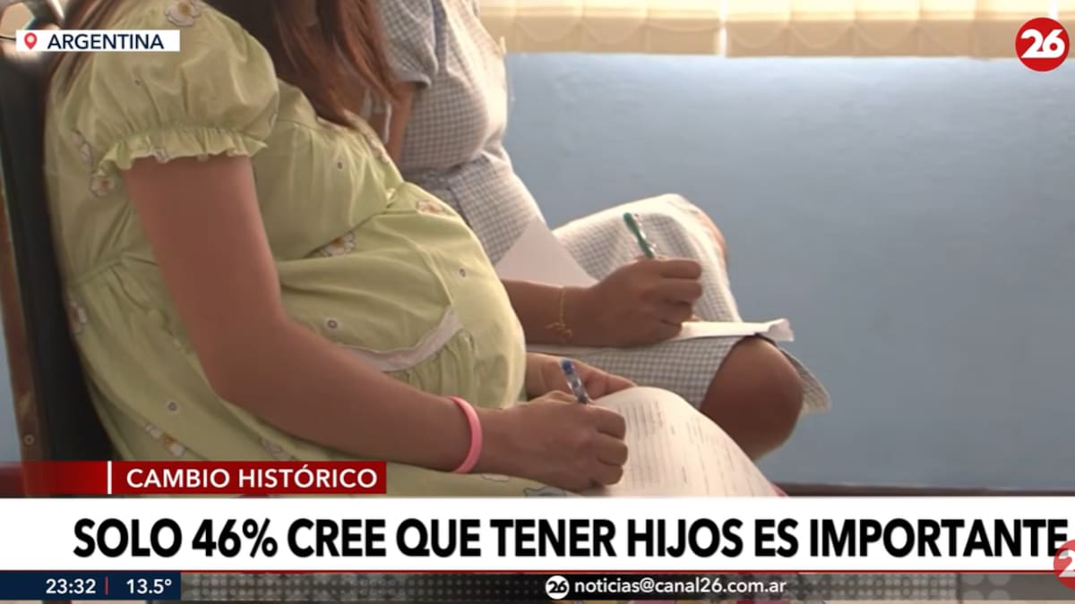 Argentina registra una fuerte caída de la natalidad.