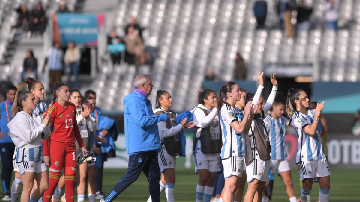 Argentina rescató un empate ante Sudáfrica en el Mundial de Nueva Zelanda y Australia 2023. Foto: Télam.