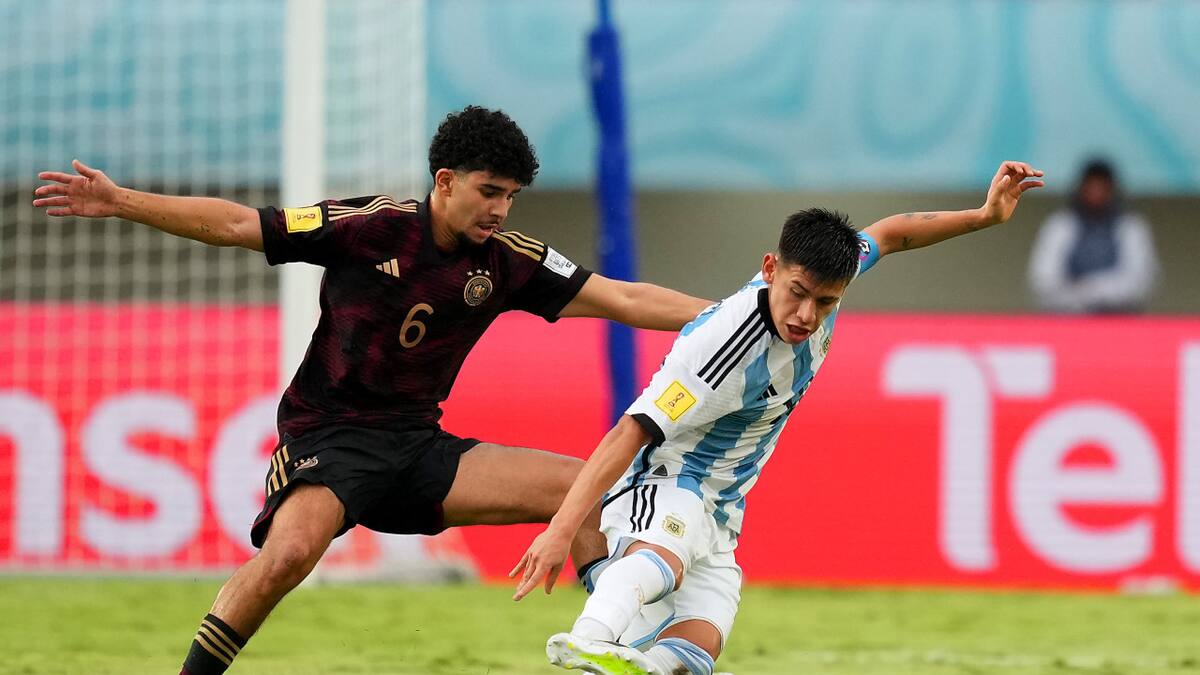 Argentina Sub 17 cayó ante Alemania en el Mundial de Indonesia 2023. Foto: Twitter.