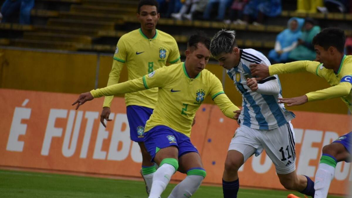 Argentina vs Brasil, Sub 17. Foto: Twitter @Argentina.