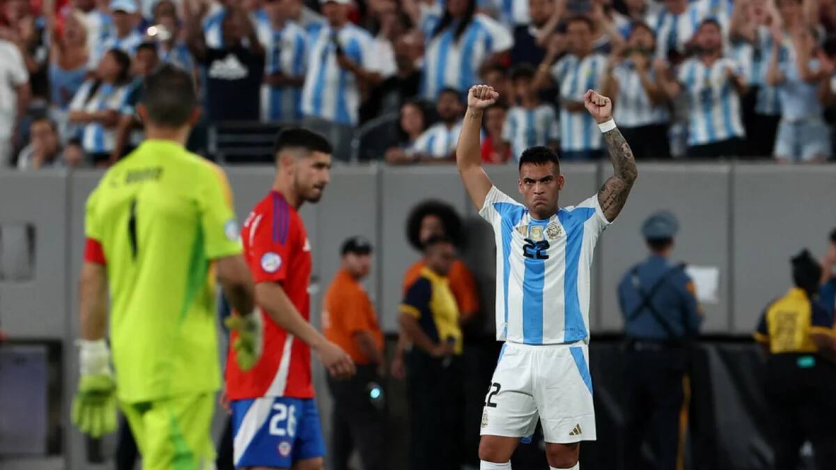 Argentina vs. Chile. Foto: NA.
