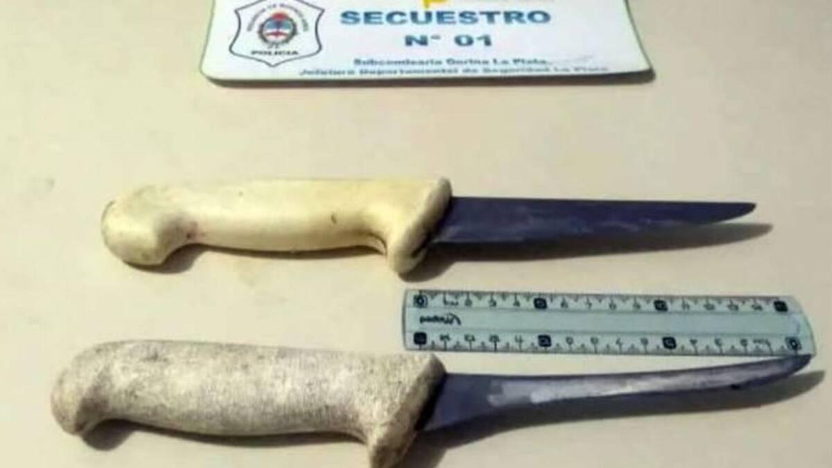 Arma blanca utilizada por el hombre que se defendió de un robo en Villa Celina