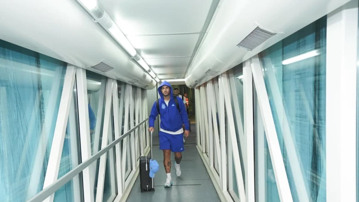 Arribo al país de la Selección argentina. Foto: @Argentina.
