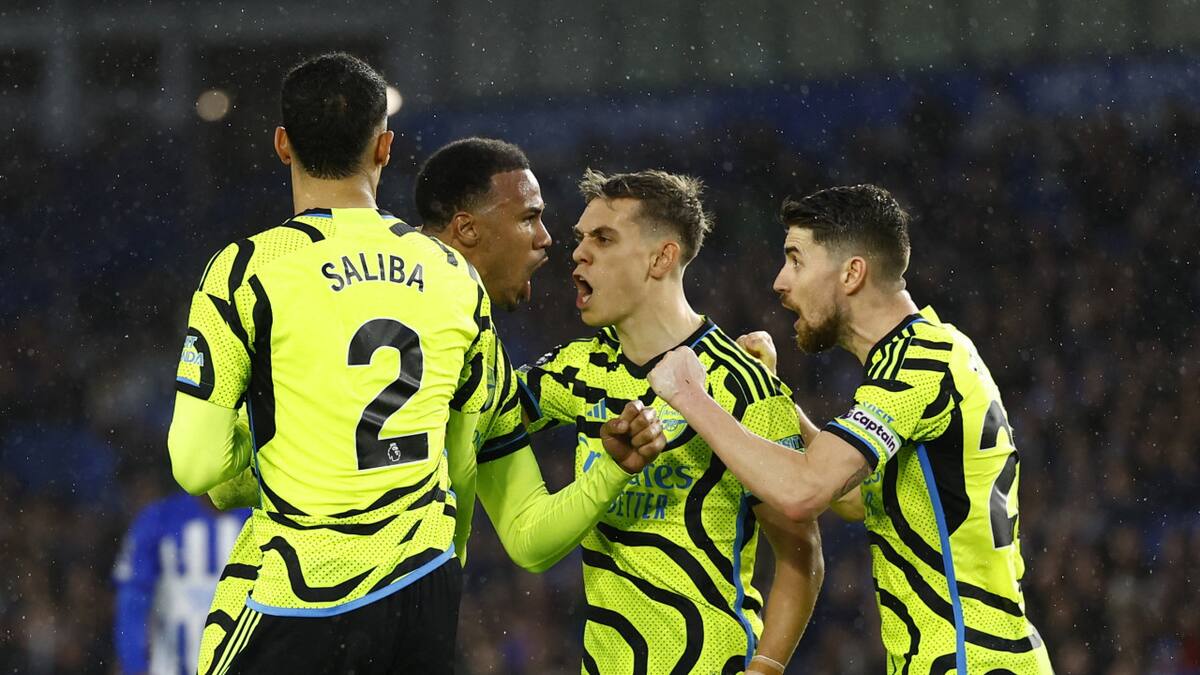 Arsenal vs Brighton, Premier League. Foto: Reuters