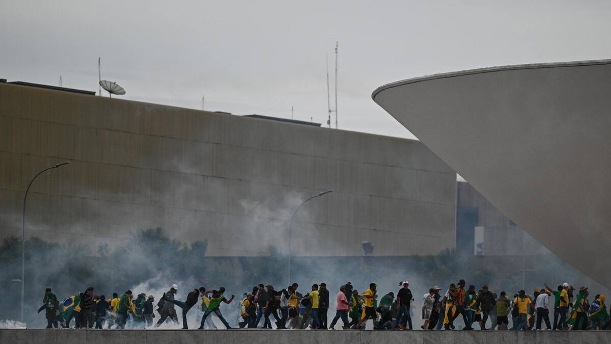 Asalto en Brasilia. Foto: EFE.