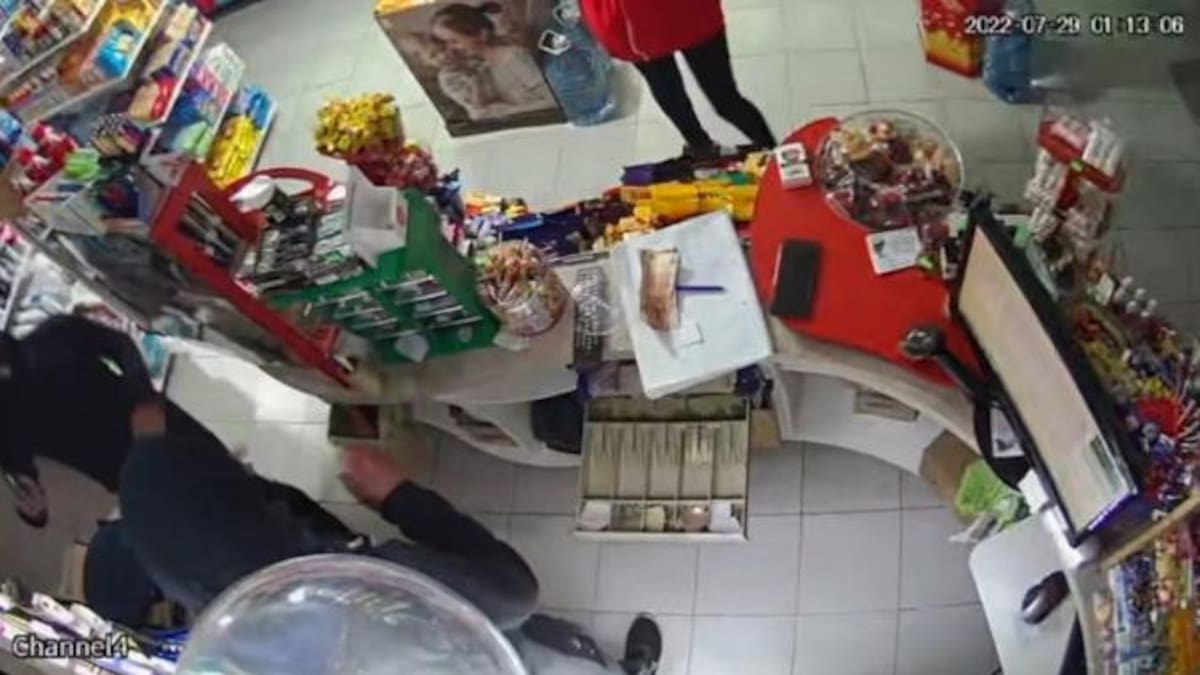 Asalto en San Clemente. Foto: NA.