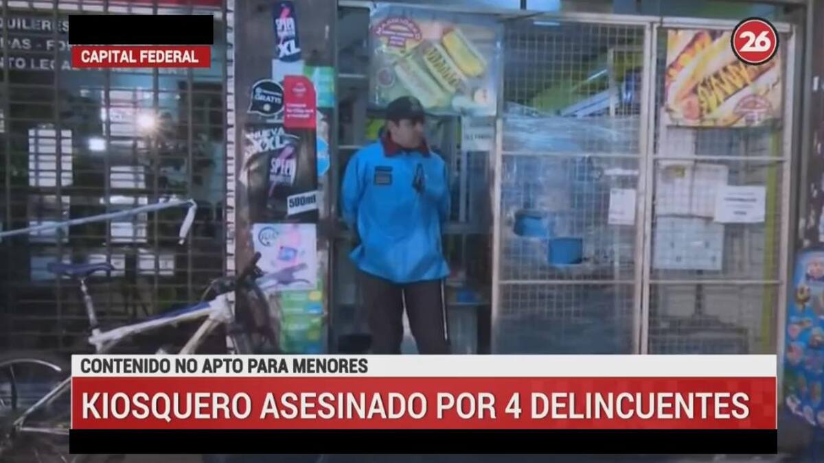 Asesinato de kiosquero en San Cristóbal - Canal 26