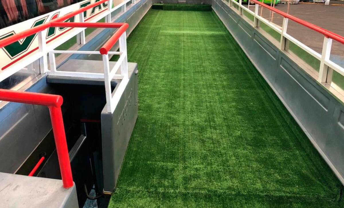 Así es el micro de la histórica fiesta de River Campeón