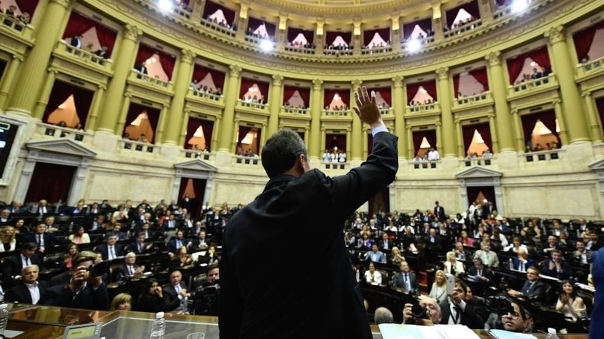 Asunción en el Congreso de la Nación. Foto: X.