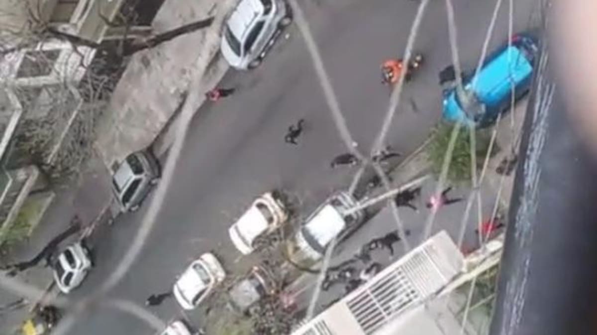 Ataque a chicos de un colegio de Caballito