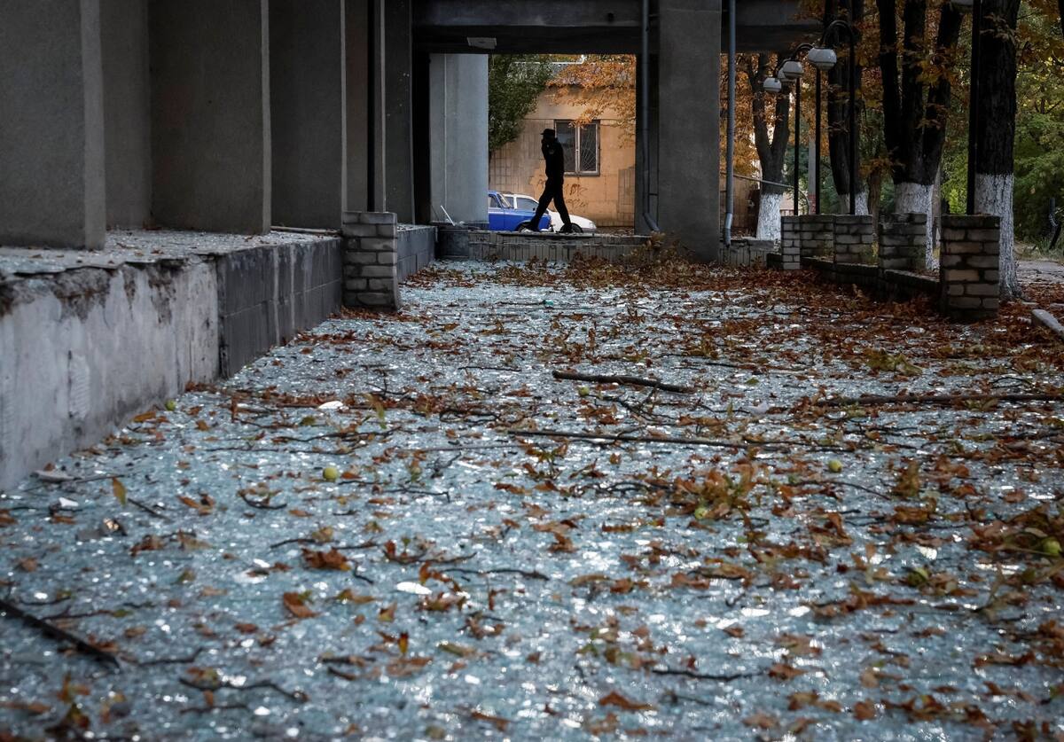 Ataque con drones en la guerra entre Rusia y Ucrania. Foto: Reuters.