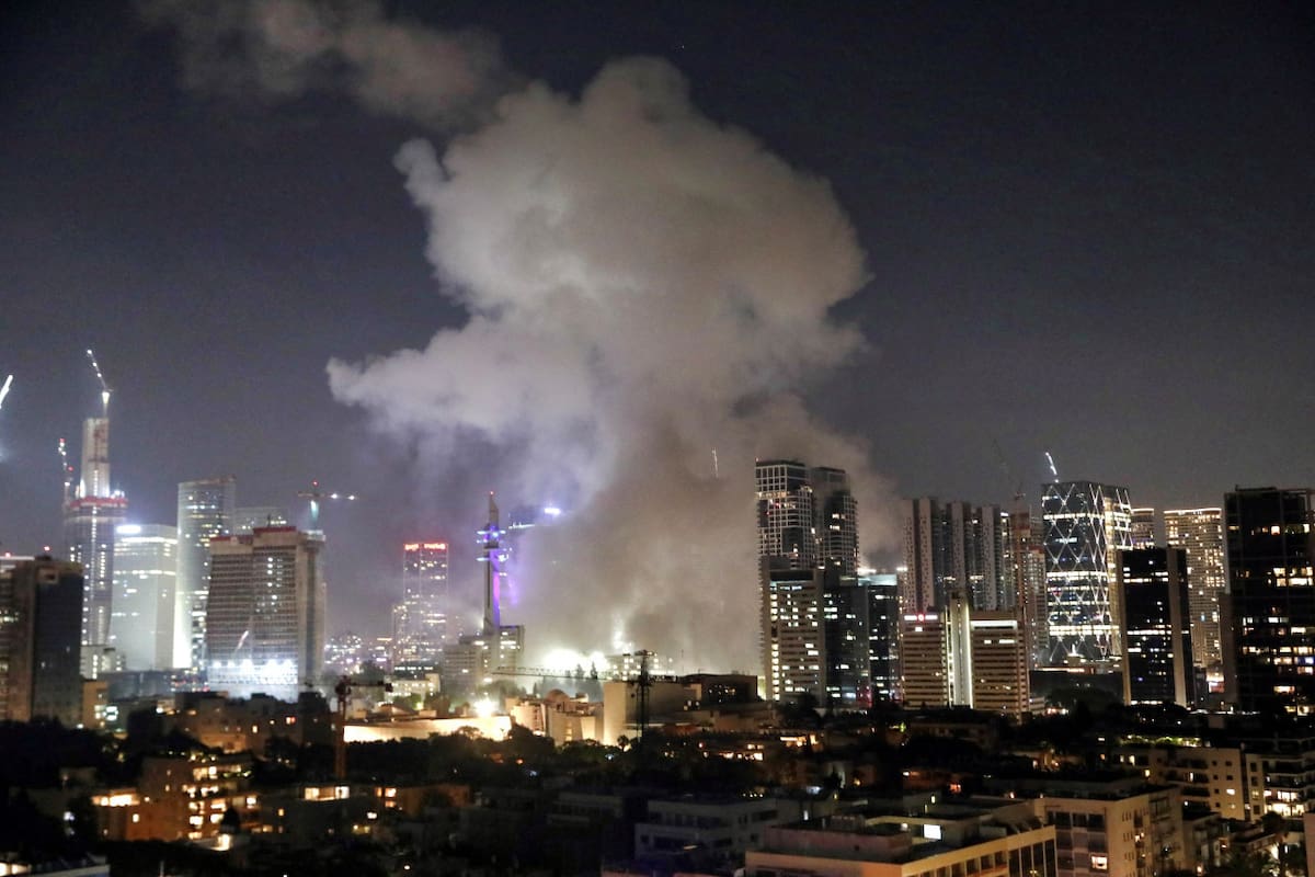 Ataque de Irán contra Israel. Foto: Reuters/Gideon Markowicz