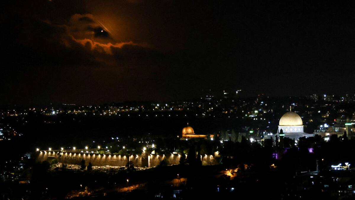 Ataque de Irán sobre Israel. Foto: REUTERS.