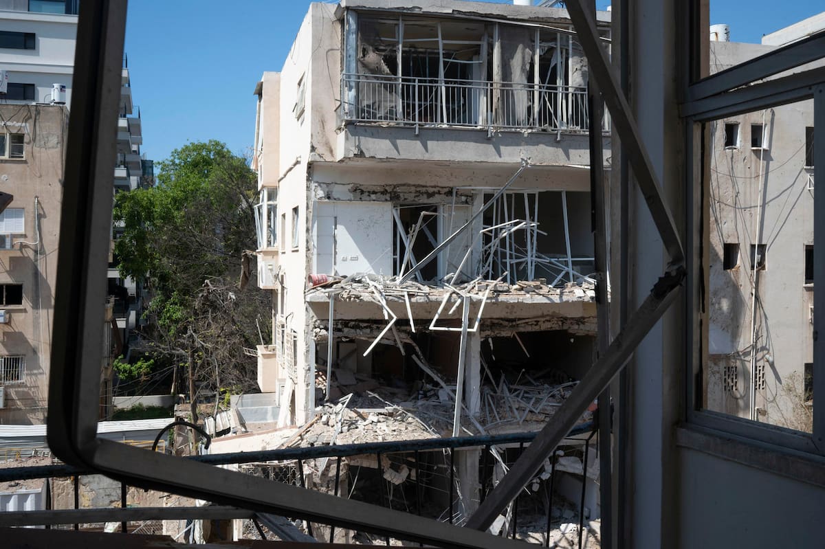 Ataque de Irán sobre Tel Aviv.