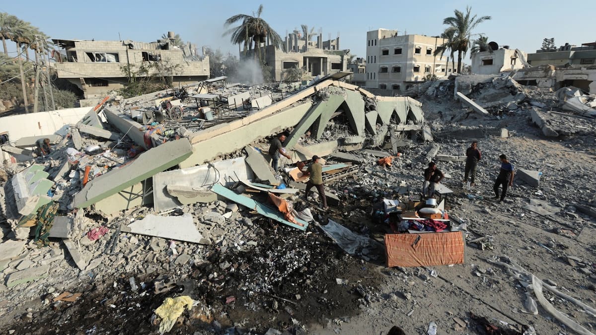 Ataque de Israel a un hospital de campaña en Gaza. Foto: Reuters