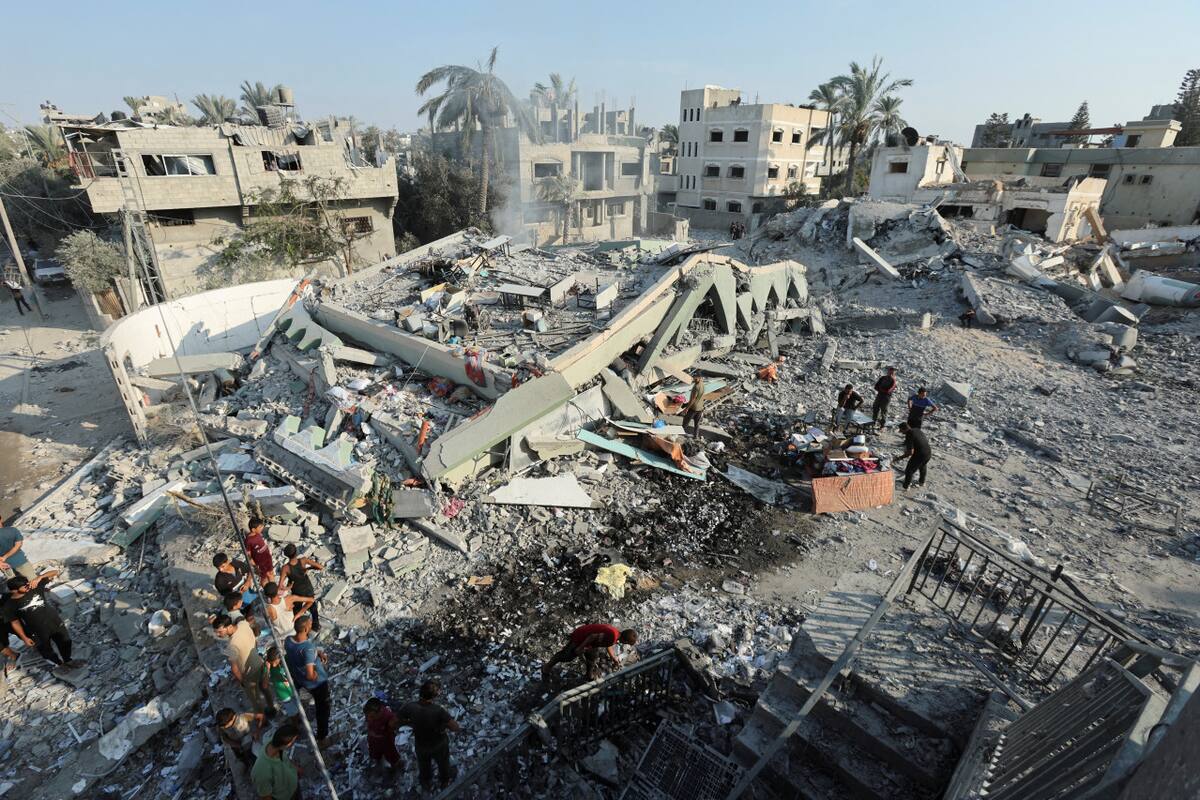 Ataque de Israel en la Franja de Gaza. Foto: Reuters.