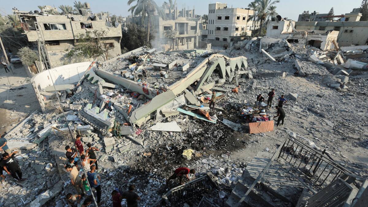 Ataque de Israel en la Franja de Gaza. Foto: Reuters.