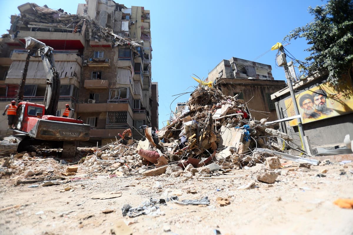 Ataque de Israel sobre el Líbano.
