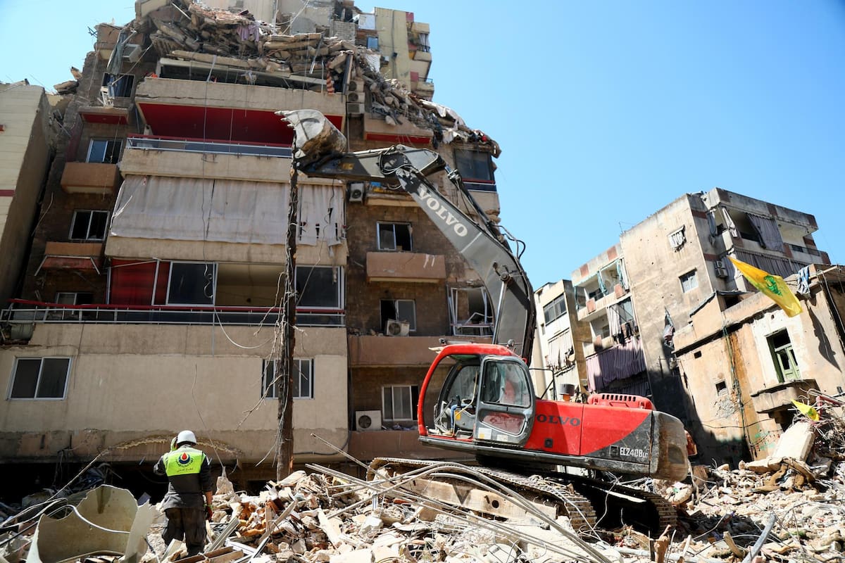 Ataque de Israel sobre el Líbano.