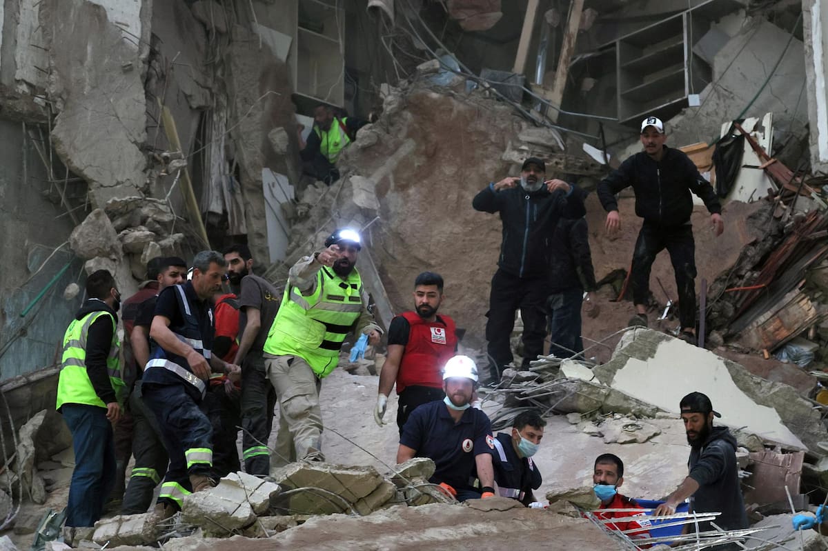 Ataque de Israel sobre el Libano.