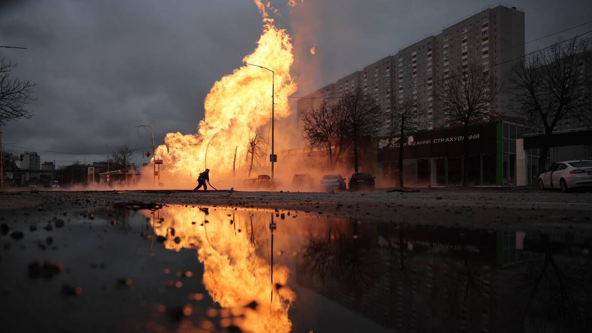 Ataque de Rusia a Ucrania. Foto: EFE.