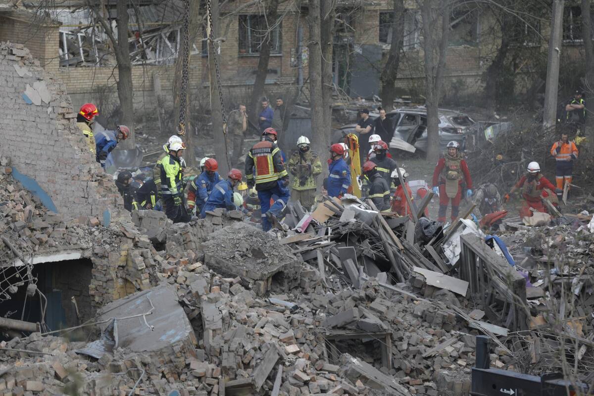 Ataque de Rusia sobre Kiev. Foto: EFE.