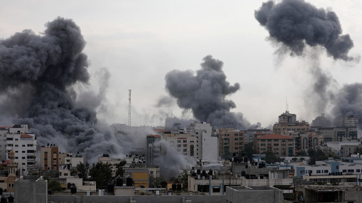 Ataque en Franja de Gaza. Foto: NA.