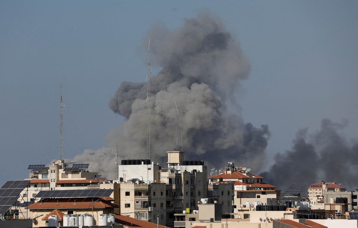 Ataque israelí en Franja de Gaza. Foto: NA.