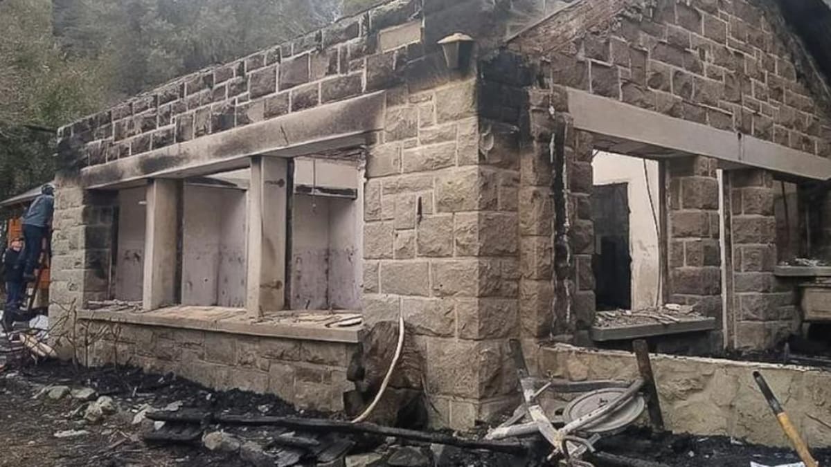 Ataque mapuche a puesto de Gendarmería en Villa Mascardi. Foto: NA.