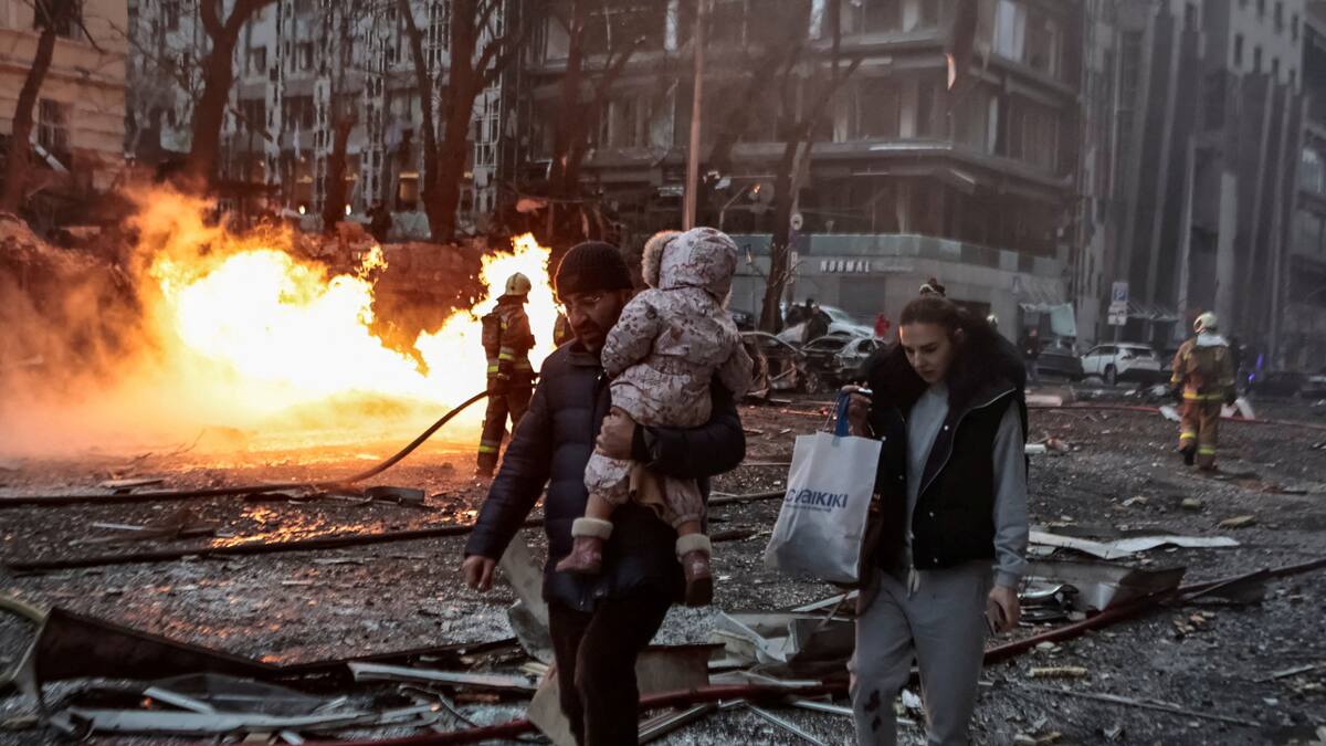Ataque masivo de Rusia contra Ucrania. Foto: Reuters.