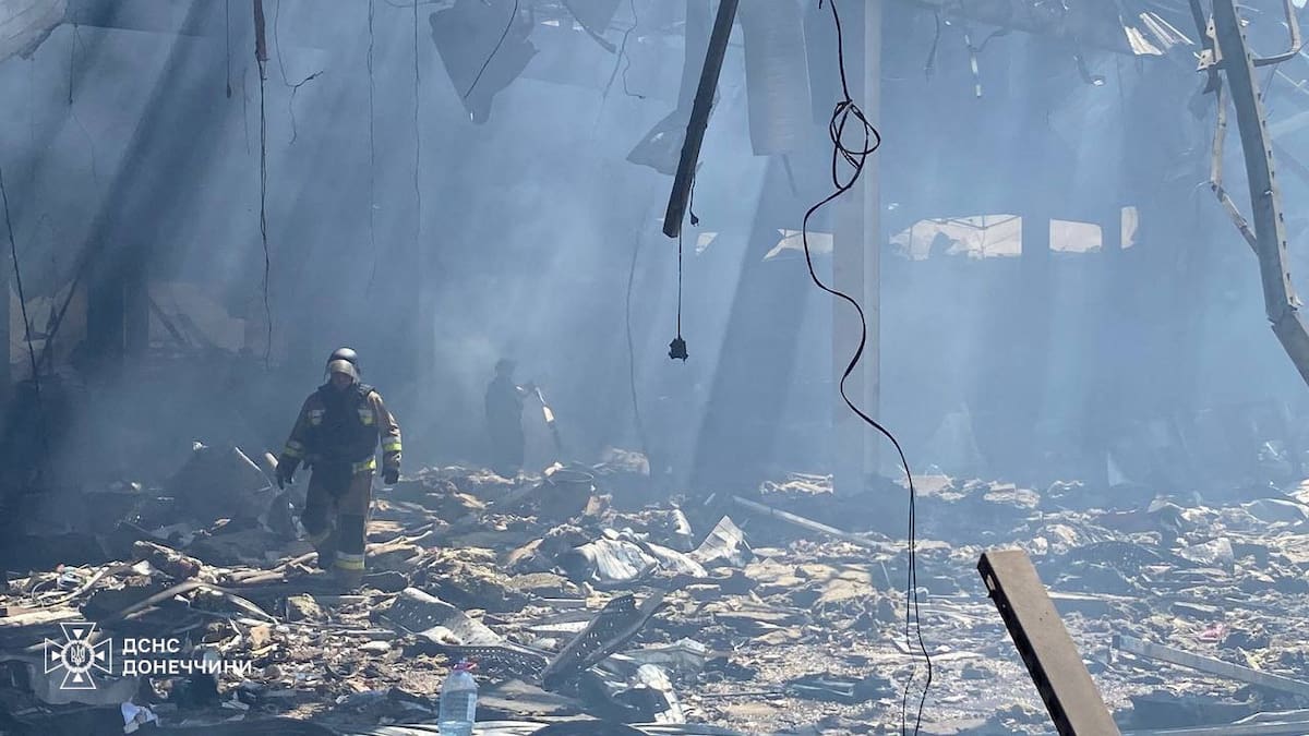 Ataques de Rusia contra Donetsk, Ucrania. Foto: Reuters.