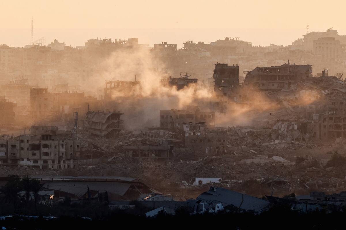 Ataques en la Franja de Gaza. Foto: REUTERS/Amir Cohen.