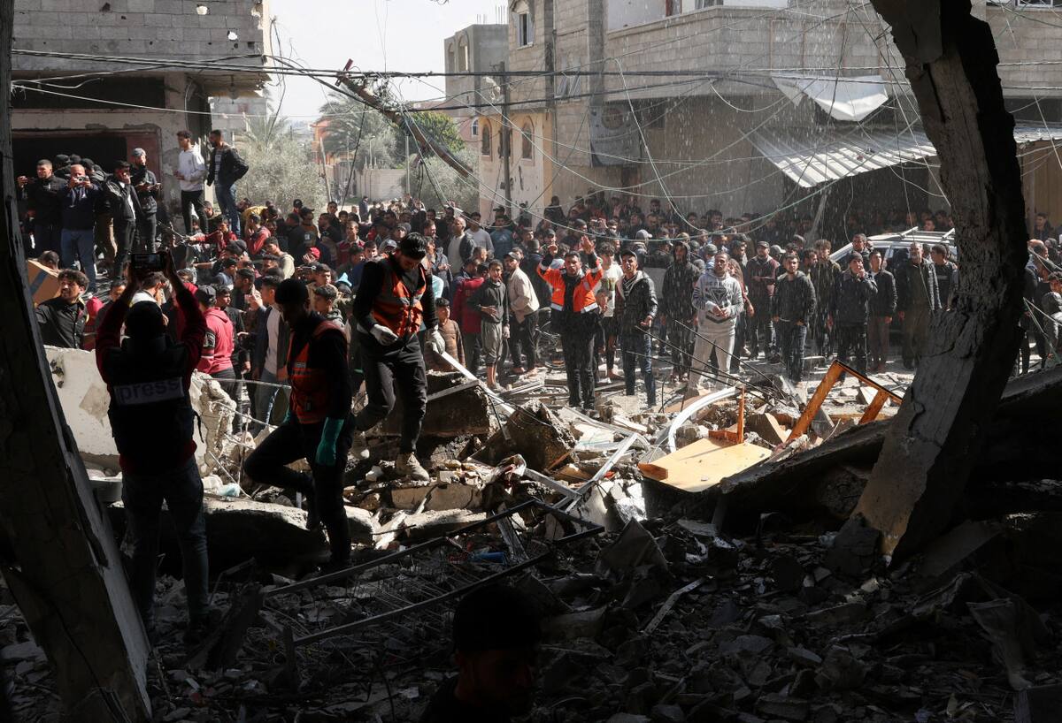 Ataques israelí en Rafah, Gaza. Foto: Reuters.