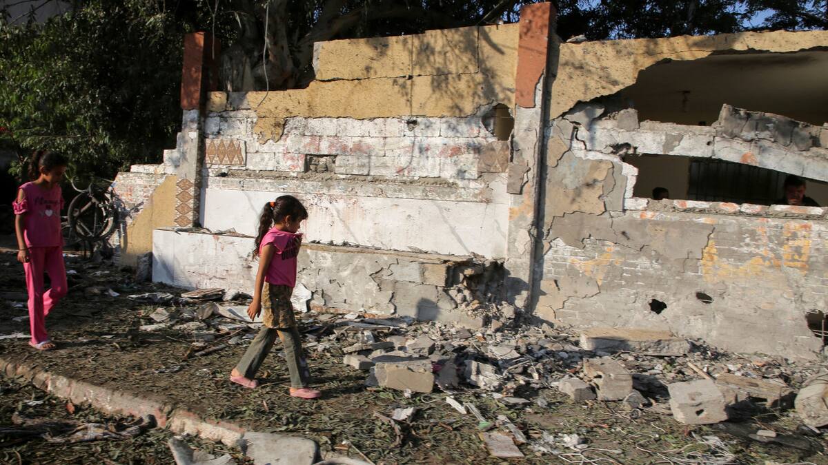 Ataques israelíes en Jan Yunis, en Gaza. Foto: EFE.