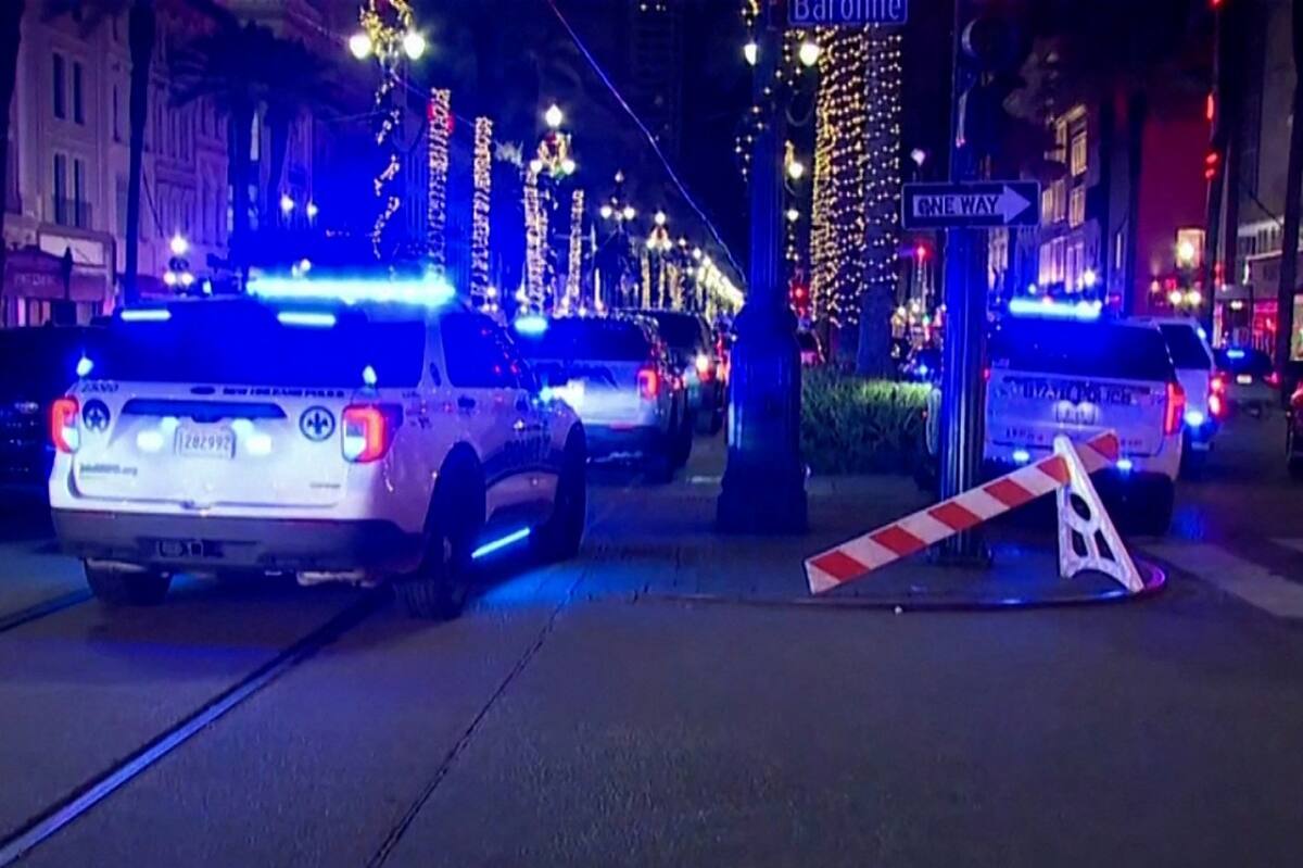 Atentado en Nueva Orleans, Estados Unidos. Foto: Reuters.