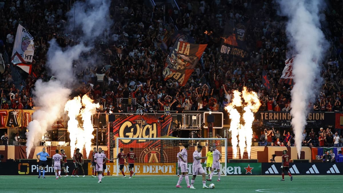 Atlanta United vapuleó a Inter Miami en condición de local. Foto: Reuters.