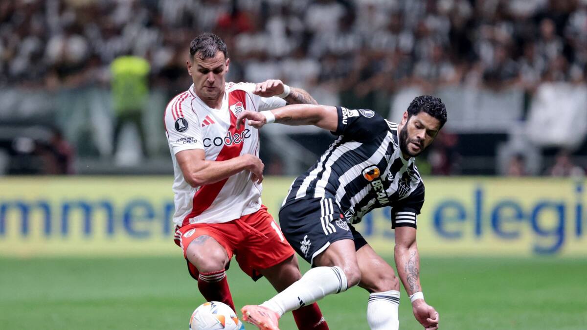Atlético Mineiro ante River en la Copa Libertadores 2024. Foto: Reuters.