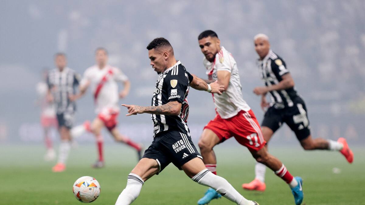Atlético Mineiro ante River en la Copa Libertadores 2024. Foto: Reuters.