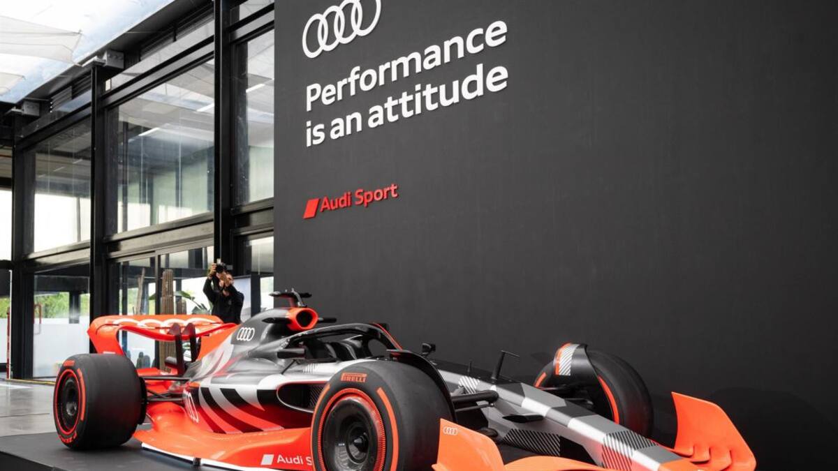 Audi presentó su proyecto para competir en la Fórmula 1, en 2026. Foto: EFE.
