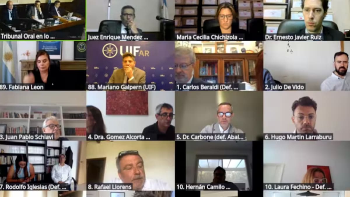 Audiencia virtual por la Causa Cuadernos.