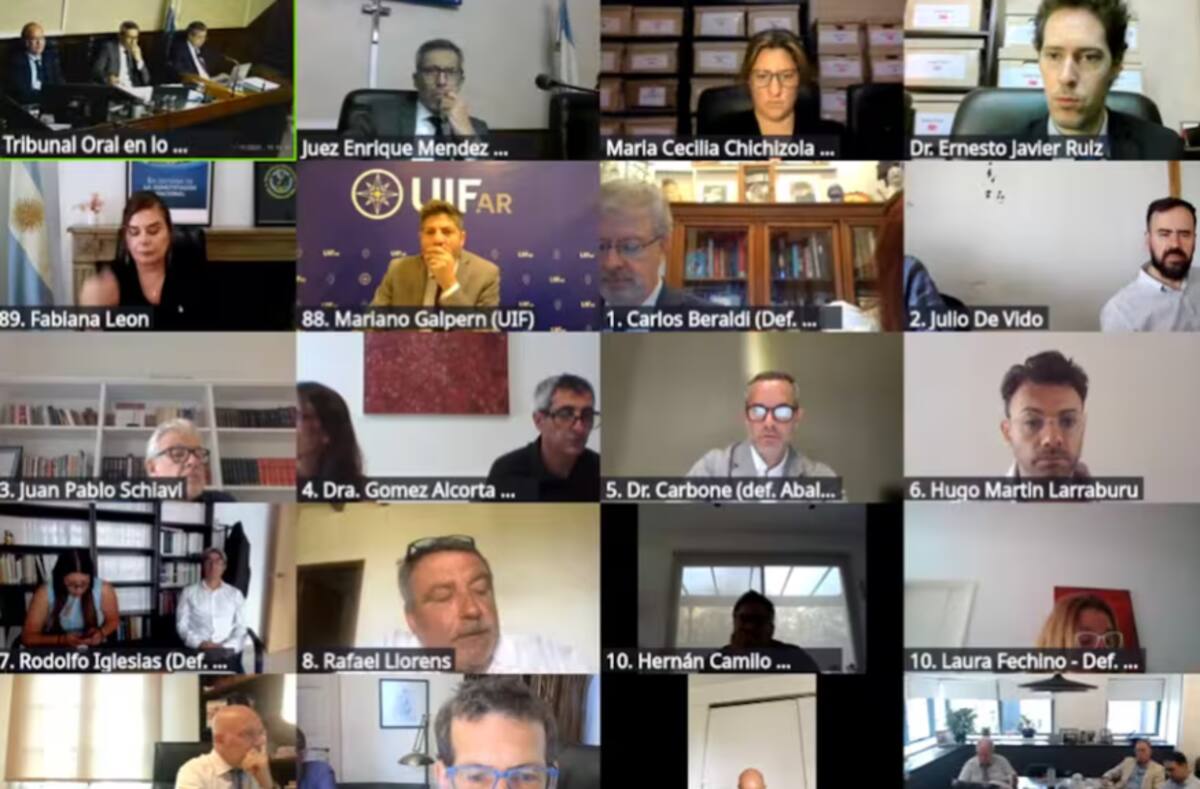 Audiencia virtual por la Causa Cuadernos.