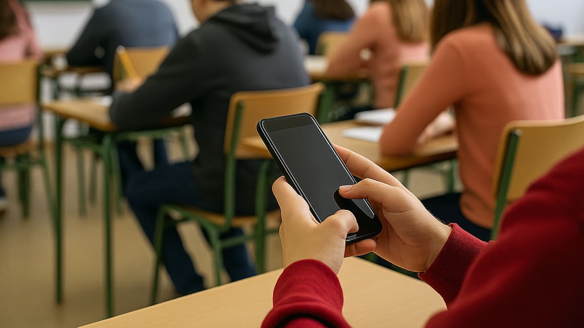 No se puede usar el celular en el aula