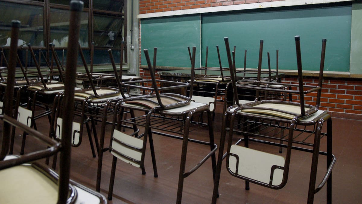 Aulas vacías, imagen ilustrativa. Foto: NA.
