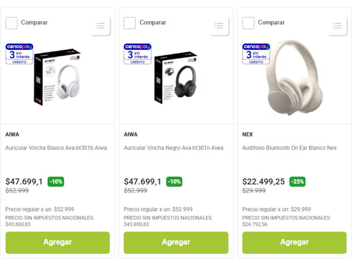Auriculares 2x1. Foto: Jumbo.
