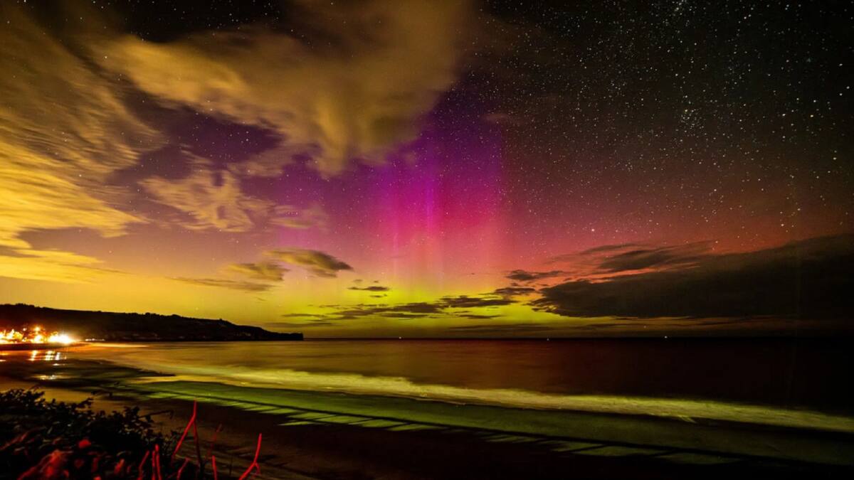 Aurora Boreal en Reino Unido. Foto: X (@CharlotteGraham).