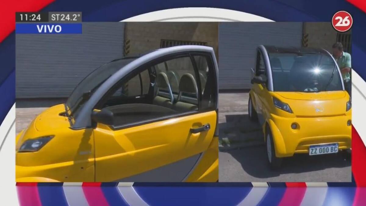 Auto eléctrico, prueba en Canal 26