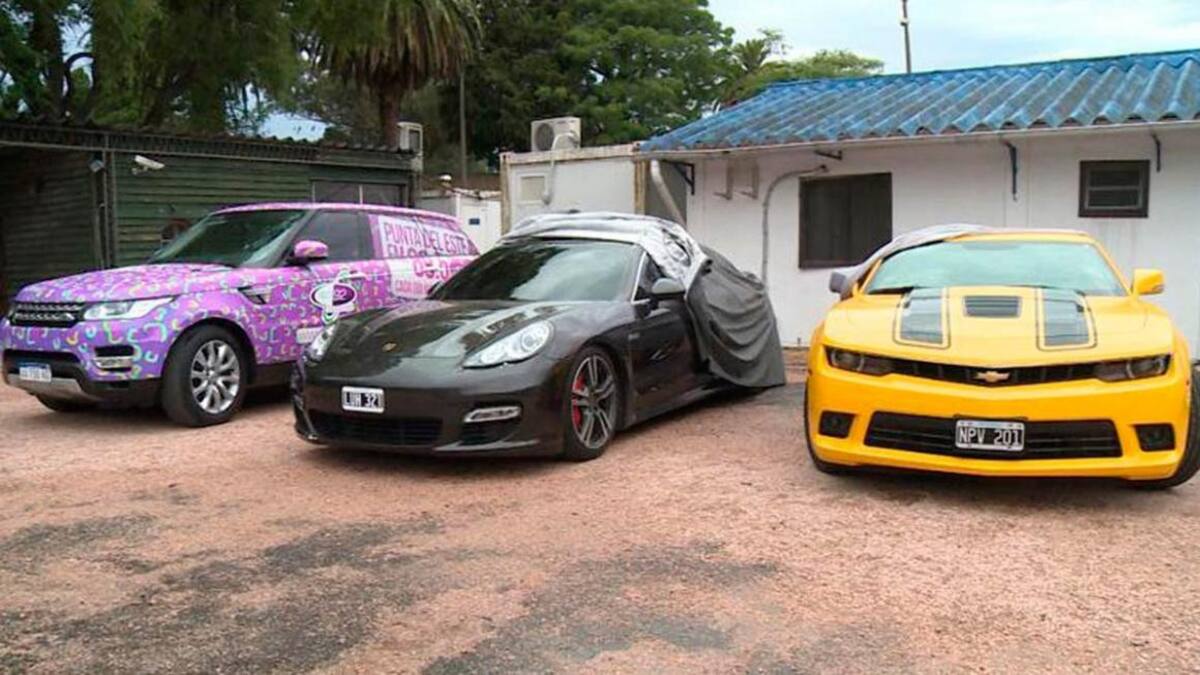 Autos de lujo del sindicalista Balcedo en Uruguay