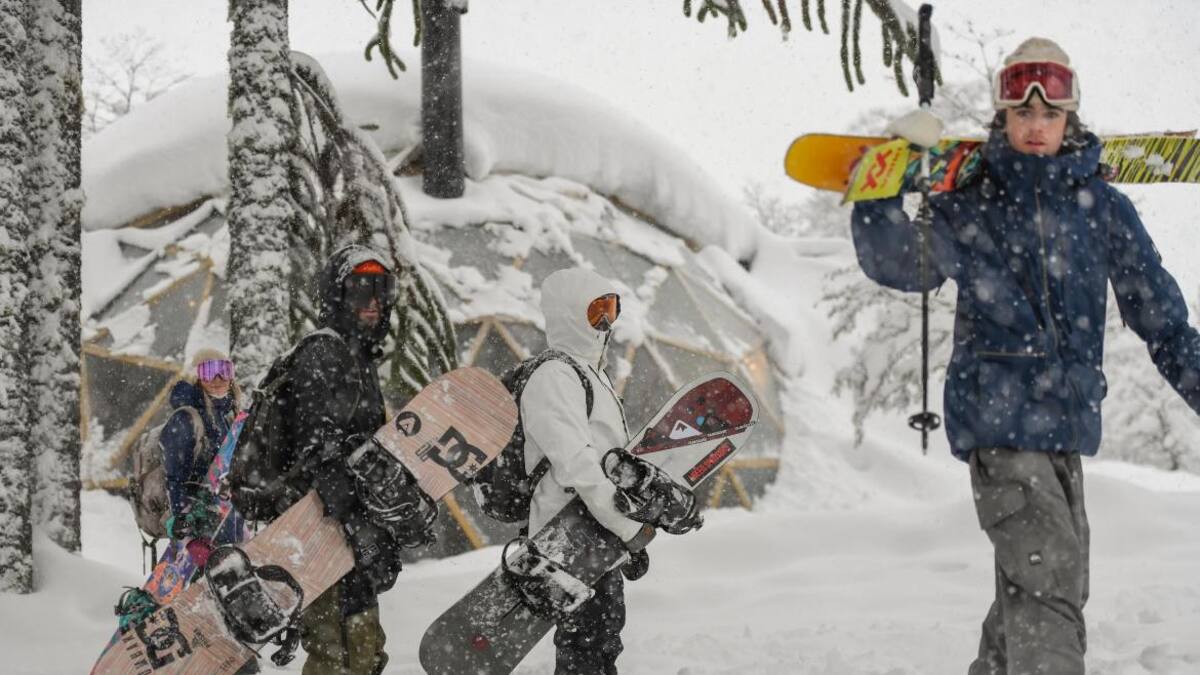 Aventura extrema en la nieve en plena cordillera. Foto: Prensa.